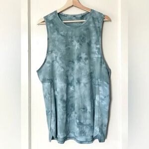Lululemon Athletica Teal Tie-Dye Tank Top